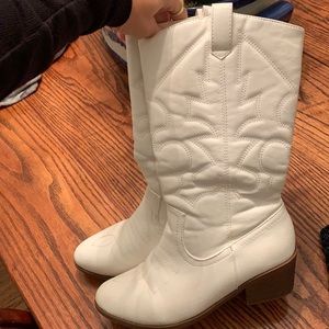 White cowboy boots